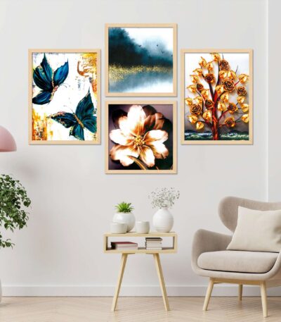 SET OF 4 DIGITAL PAINTINGS