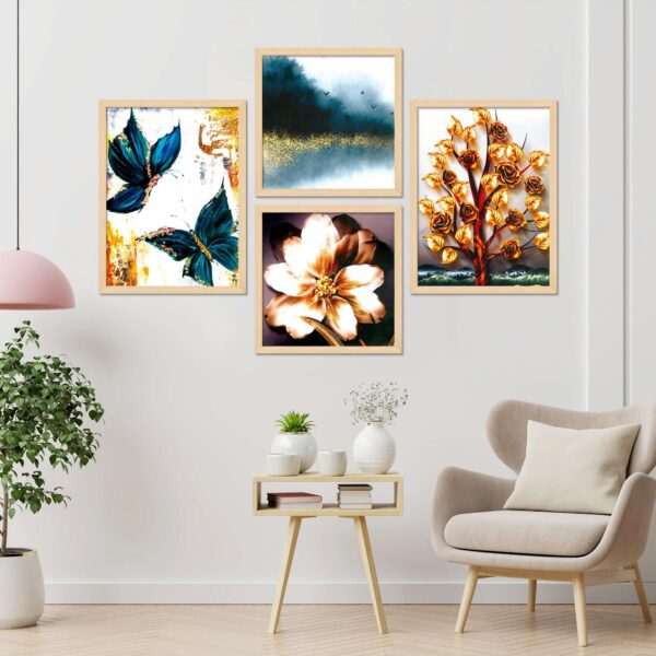 SET OF 4 DIGITAL PAINTINGS