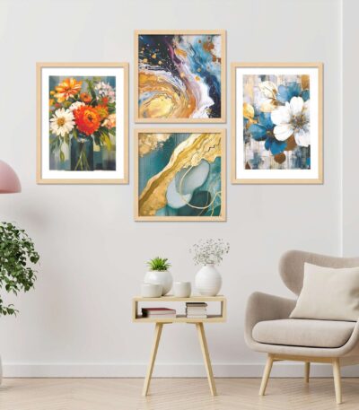 SET OF 4 DIGITAL PAINTINGS