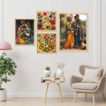 SET OF 4 DIGITAL WALL PAINTING