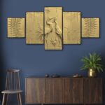 Set Of FIVE Framed Digital Wall Painting