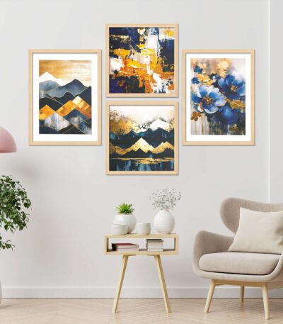 SET OF 4 DIGITAL PAINTINGS
