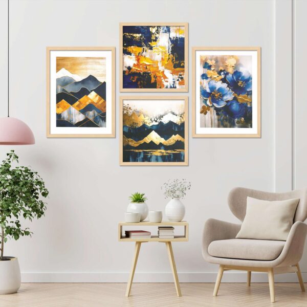 SET OF 4 DIGITAL PAINTINGS