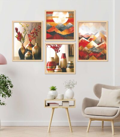 SET OF 4 DIGITAL PAINTINGS