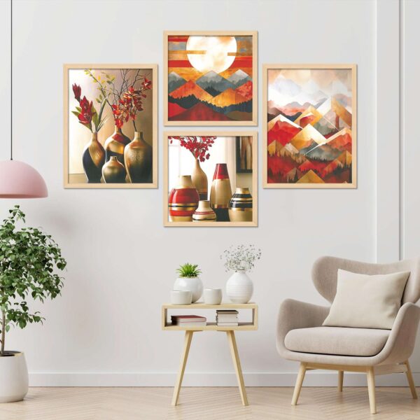 SET OF 4 DIGITAL PAINTINGS