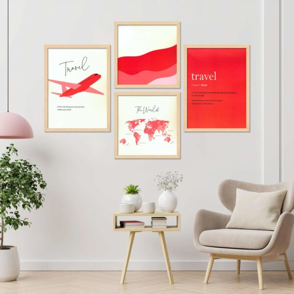 SET OF 4 DIGITAL PAINTINGS