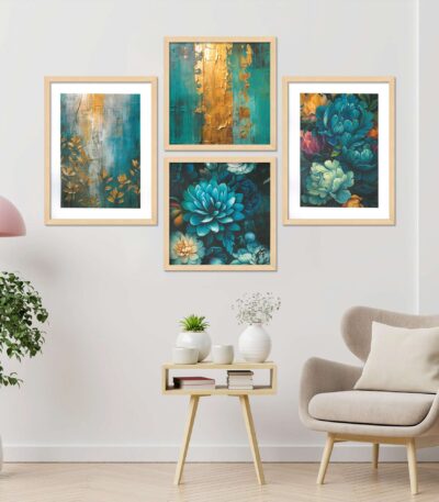 SET OF 4 DIGITAL PAINTINGS